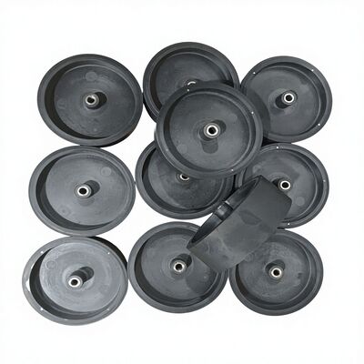 Anti-aging rubberen rolwiel met aangepaste metalen kern, gebouwd voor continu zwaar gebruik en langdurige betrouwbaarheid