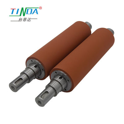 Verwarming van industriële kwaliteit Rubber coated steel rollers Rubber roller OEM