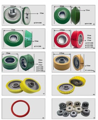 OEM-rubberen wielroller voor profielverpakkingsmachines voor houtbewerking