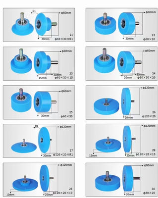 Gummirol met laag geluid voor veneer-auto-verpakkingsmachine