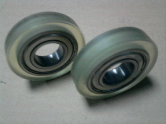 Aanpassing Rubber Roller Bearing Polyurethaan bedekte Lagers Roestvrij