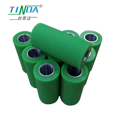 Houtbewerkingsmachine Rubber Roller Wheel Bearing Abrasion Resistance