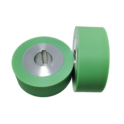 Op maat gemaakte hoge hittebestendige 350 grijze siliconen wielen voor YF 301 H H naaien Hot Air Seam Sealing Machine