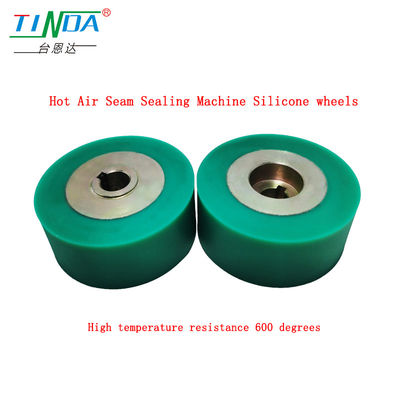 Op maat gemaakte hoge hittebestendige 350 grijze siliconen wielen voor YF 301 H H naaien Hot Air Seam Sealing Machine