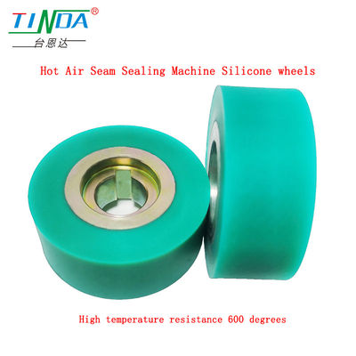 Op maat gemaakte hoge hittebestendige 350 grijze siliconen wielen voor YF 301 H H naaien Hot Air Seam Sealing Machine