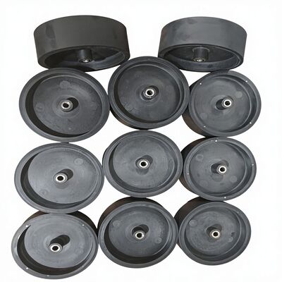 Tennistrainingsapparatuur Elastomeer rolwiel met polyurethaan rubber lichtgewicht plastic kern voor en duurzaam