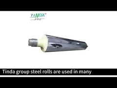 Spiegelvormige industriële metaalrol 904L Rubber coating surface treatments